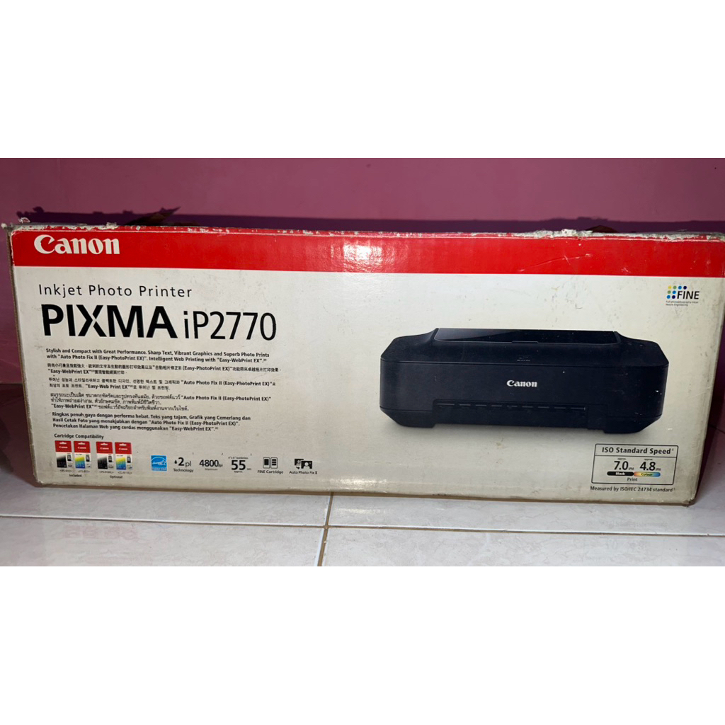 CANON PIXMA ip2770 kosongan tanpa cartridge