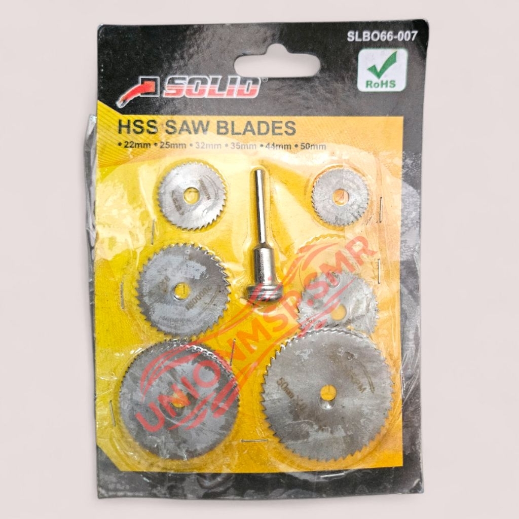 Mata Gerinda Mini Set SOLID HSS Saw Blades 6 Pcs Mata Gergaji Pemotong Kayu Besi Akrilik