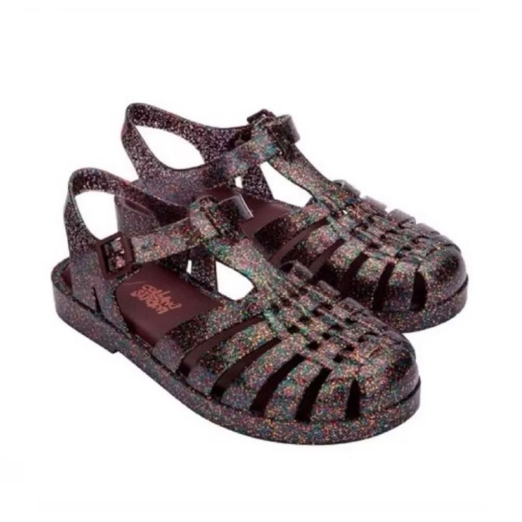 SALE MELISSA POSSESSION COLLINA STRADA AD MULTICOLOR GLITTER BIG SIZE