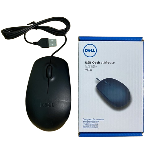 Mouse Dell Ms111 USB Optical Cable / Cable Mouse Dell