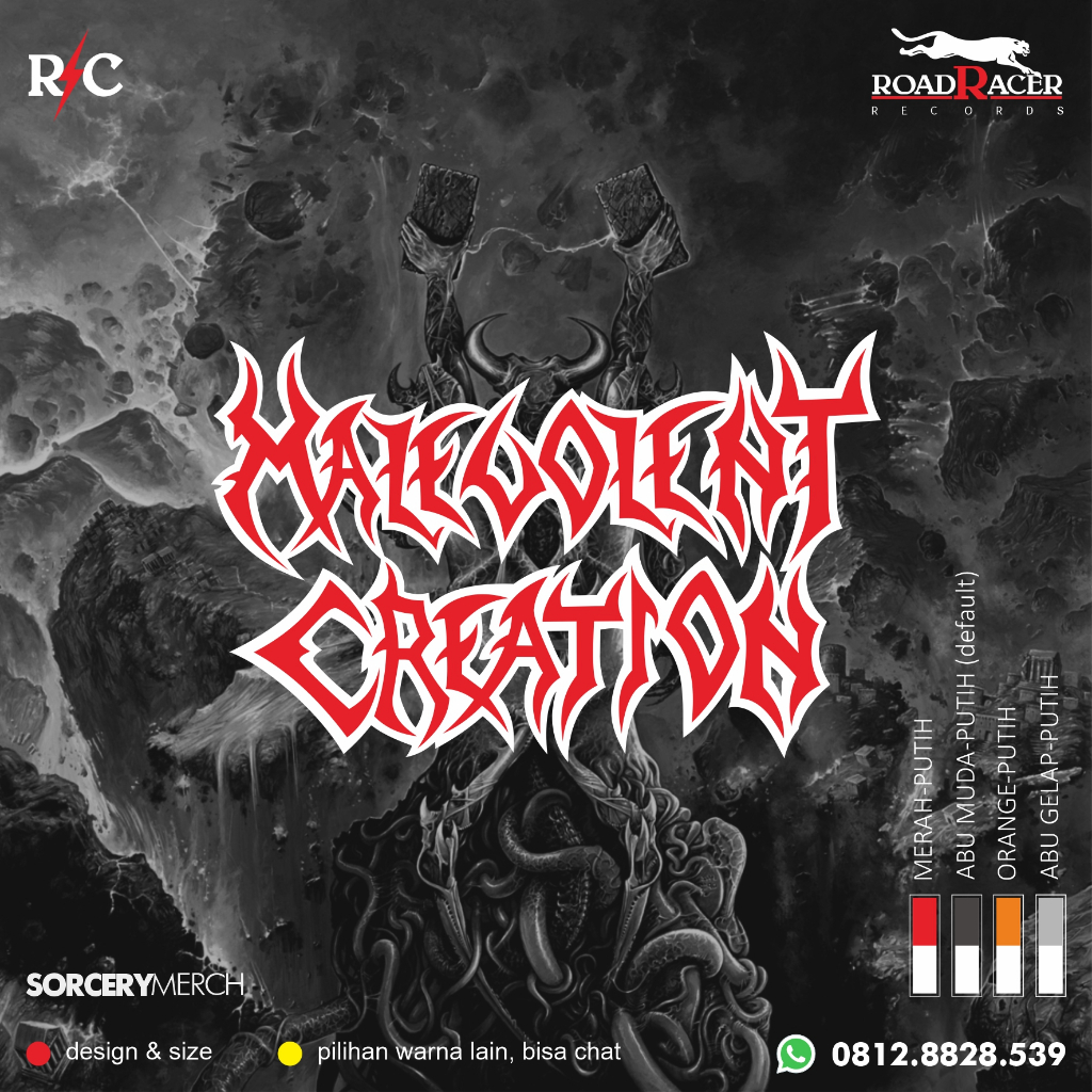 MALEVOLENT CREATION logo cutting sticker