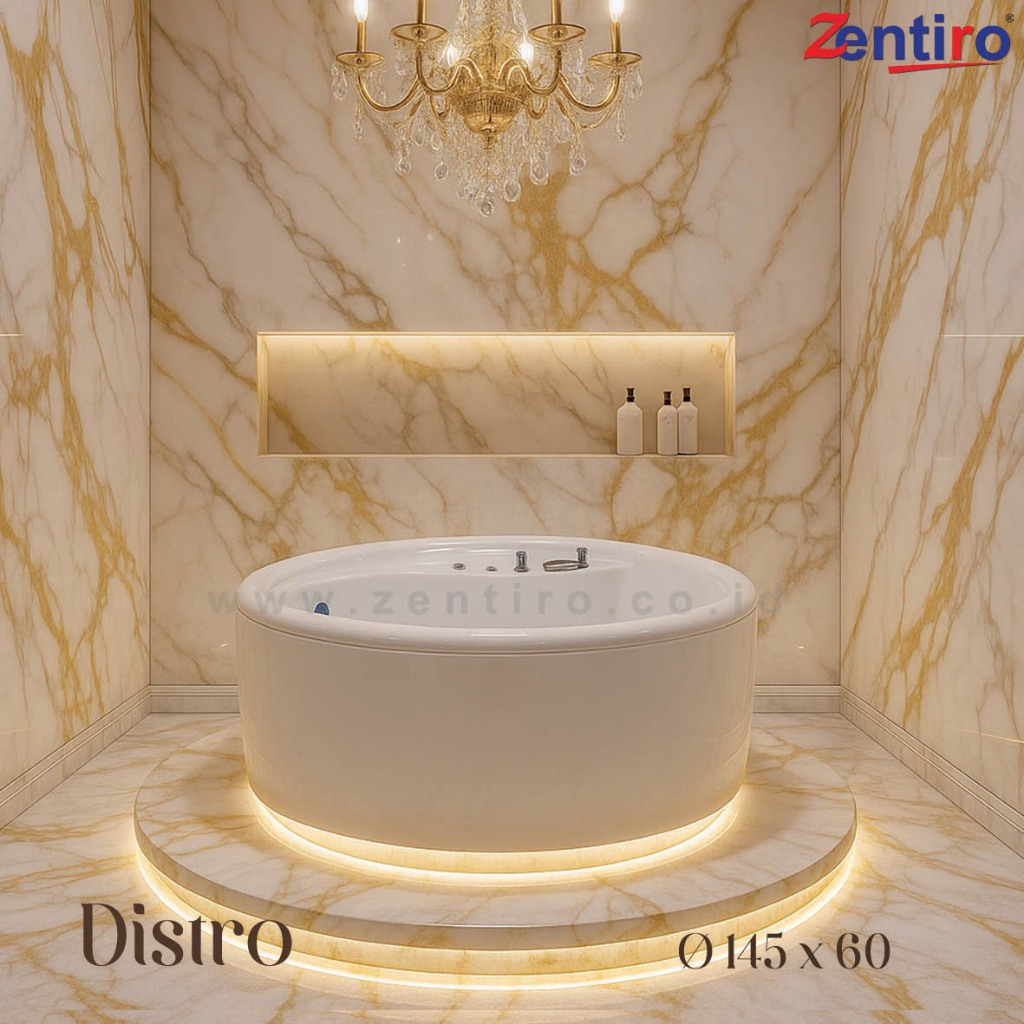 ZENTIRO Bathtub Jacuzzi Standing DISTRO Free Kran Free Afur