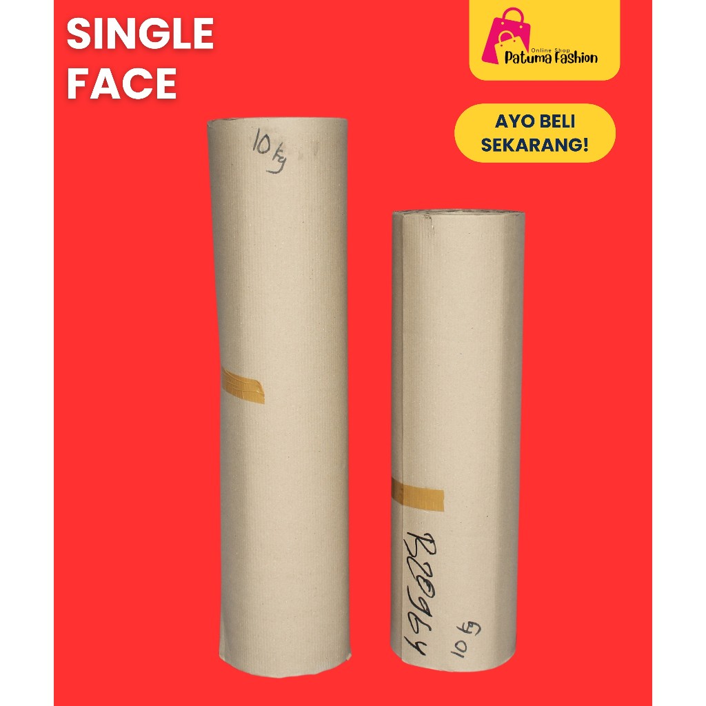 Karton Single Face 10kg Kardus Lembaran Gulungan Corrugated