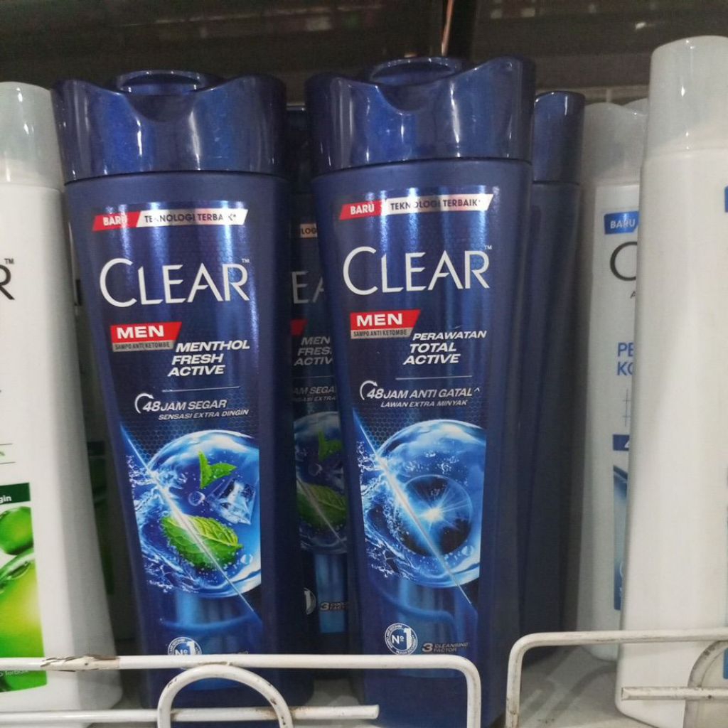 clear men menthol fresh active shampoo 300ml