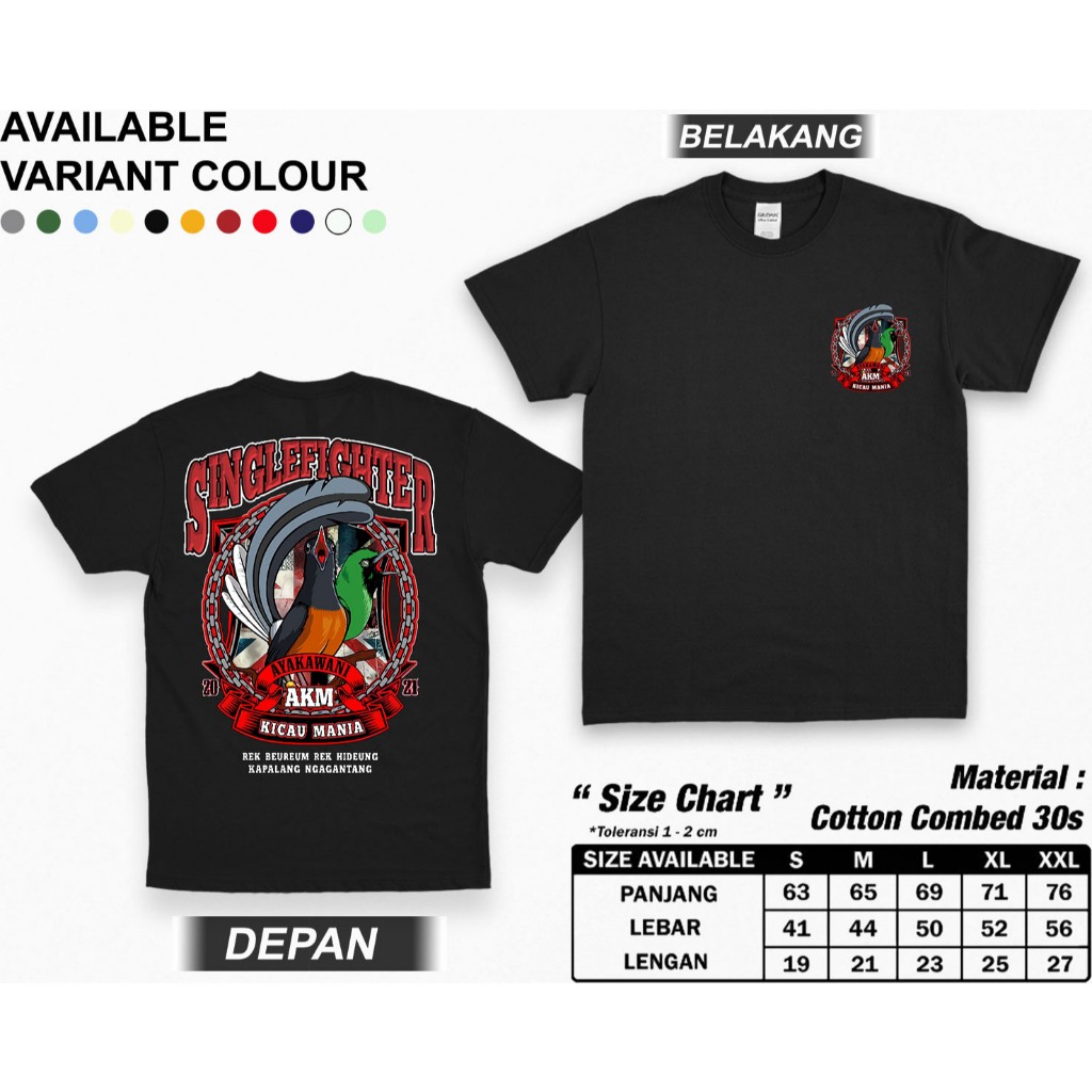 KAOS BURUNG KICAU MANIA | KAOS BURUNG | KAOS KOMUNITAS | KICAU MANIA | KAOS DISTRO ORIGINAL | BAJU T