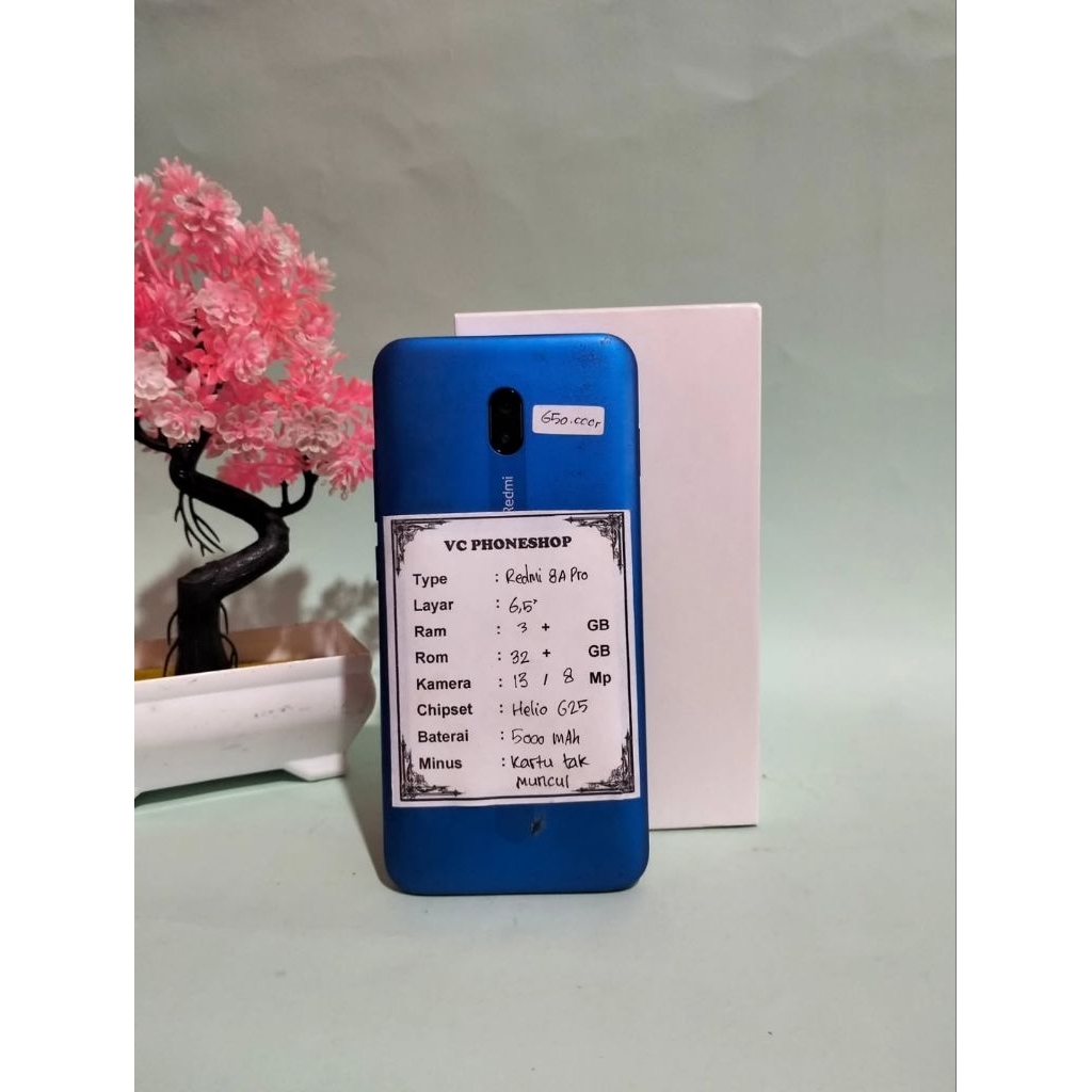 Redmi 8A pro  Ram 3/32 gb