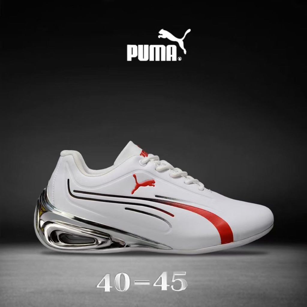 Sepatu Puma Ferrari White Red Pria