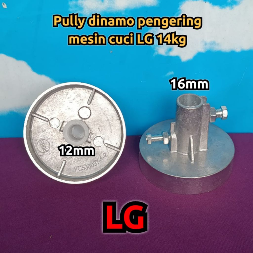 Pully dinamo pengering mesin cuci LG 14kg