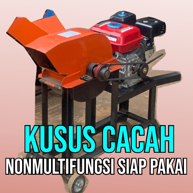 (SIAP PAKAI) CACAH RUMPUT ( Khusus Cacah ) 3 MATA PISAU BAJA + Diesel 7,5hp