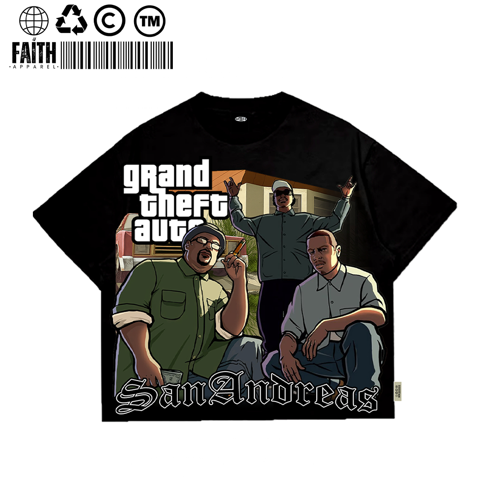 FAITH APPAREL - Tshirt GTA SAN ANDREAS | Tshirt Oversize