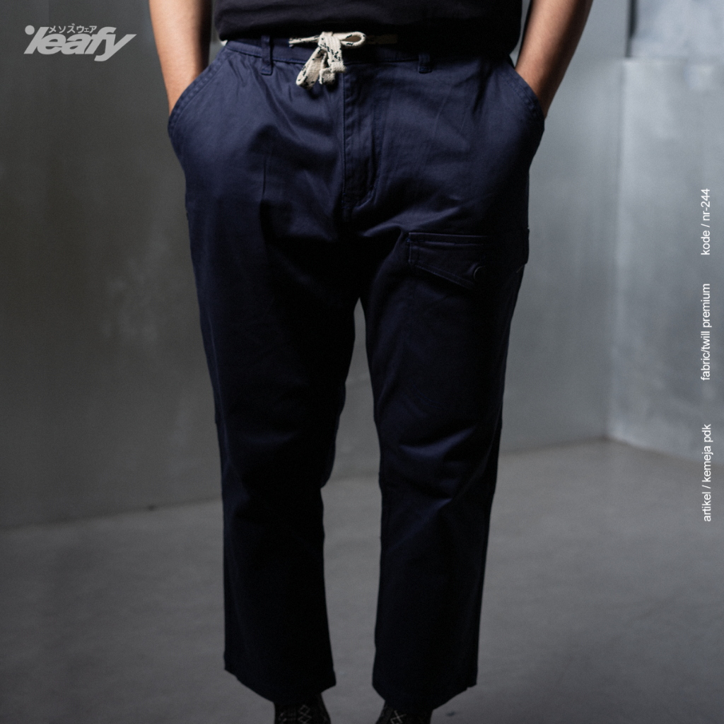 LEAFY SIRWAL SCT-011 / CELANA SIRWAL DEWASA ANGKLE PANTS / CELANA CINGKRANG BAHAN TWILL STRETCH