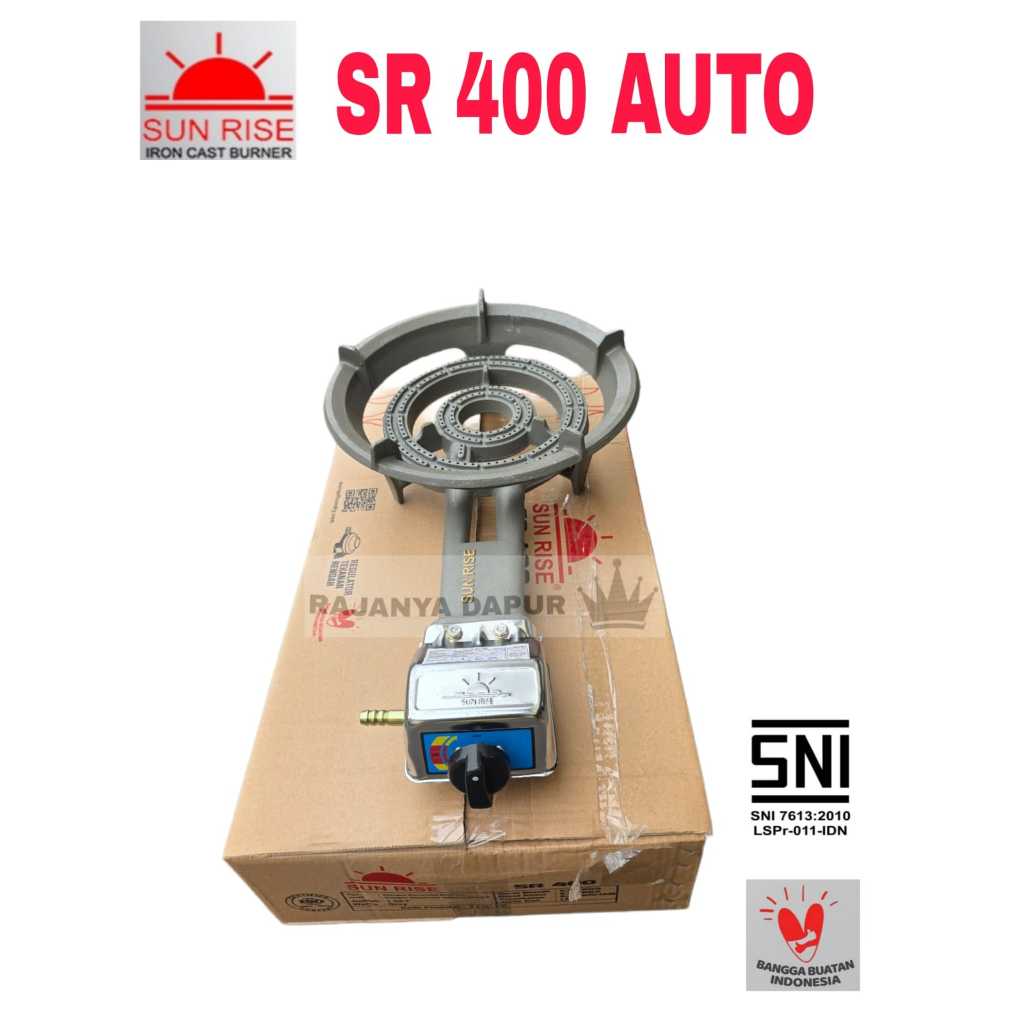 Kompor 1 tungku sun rise sr 400 auto - kompor mata api 1000 - kompor cor sunrise seperti rinnai - ko