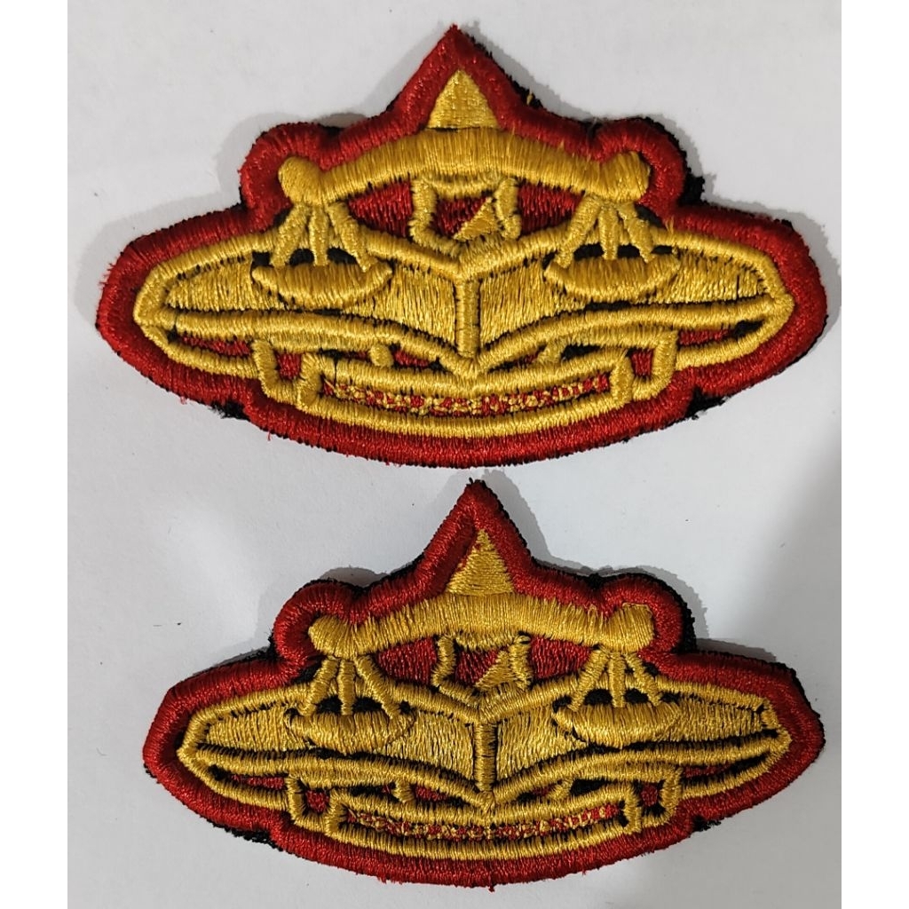 logo penyidik dan penyidik pembantu bordir timbul