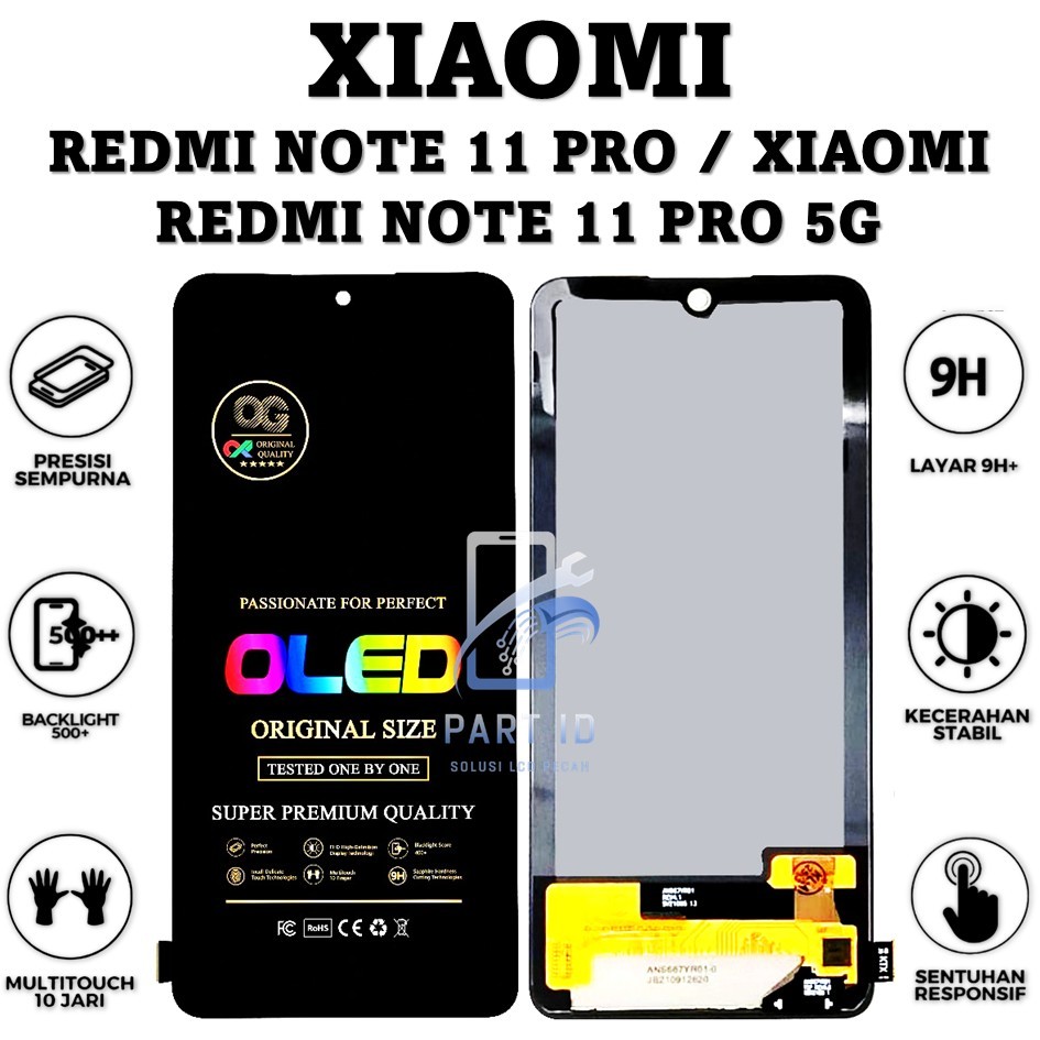LCD TOUCHSCREEN XIAOMI REDMI NOTE 11 PRO / XIAOMI REDMI NOTE 11 PRO 5G FULLSET ORIGINAL 100%