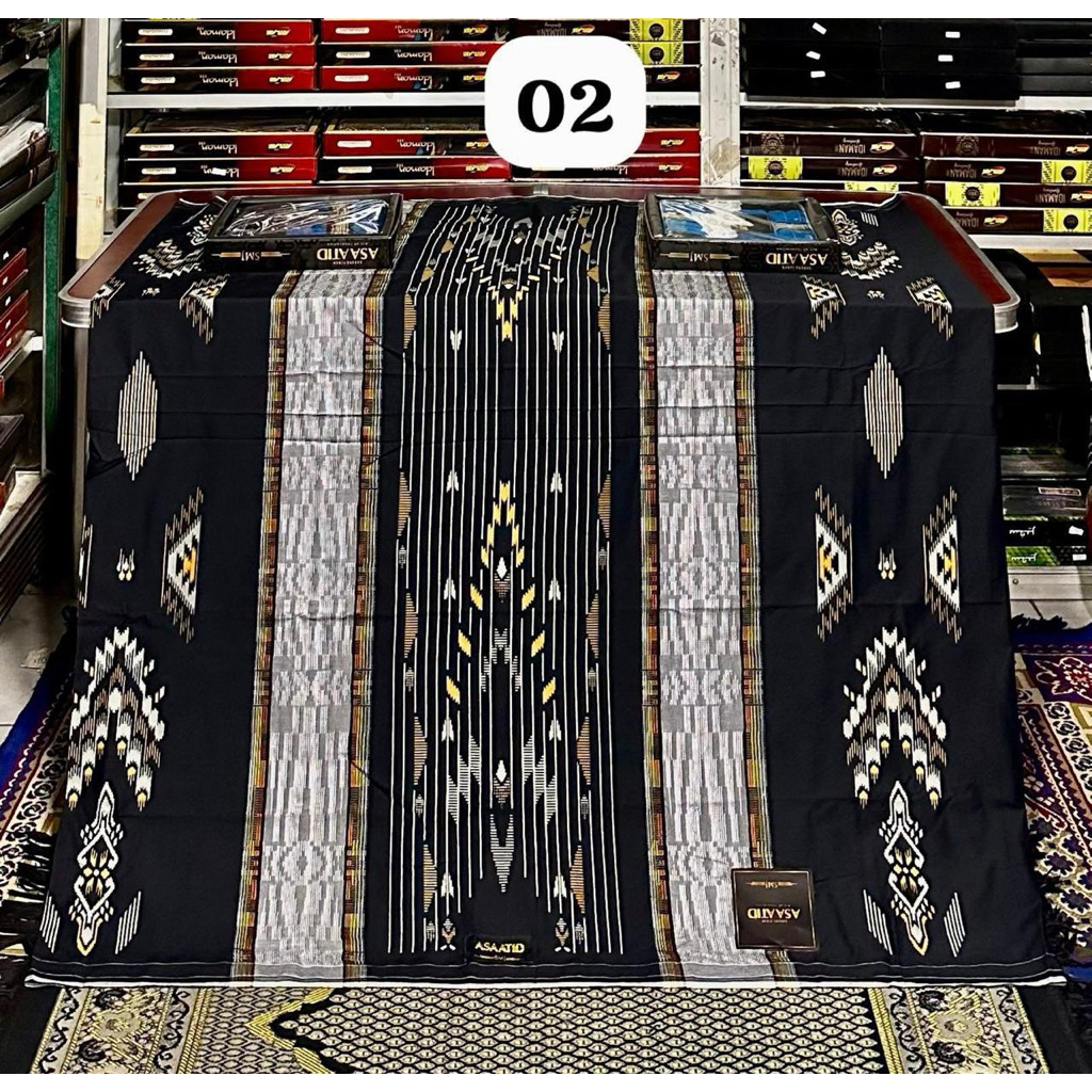 SARUNG ASSATID SMJ (ORI) & ASSHOQR EMERALD DOBBY RAYON TIMBUL