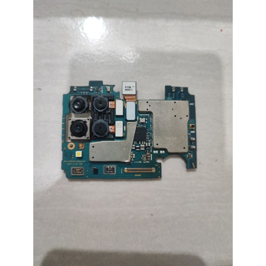 MESIN HANDPHONE ORIGINAL SAMSUNG A12 - HIDUP - TIDAK NORMAL - GAMBAR LAYAR TIDAK KELIHATAN - EX SERV