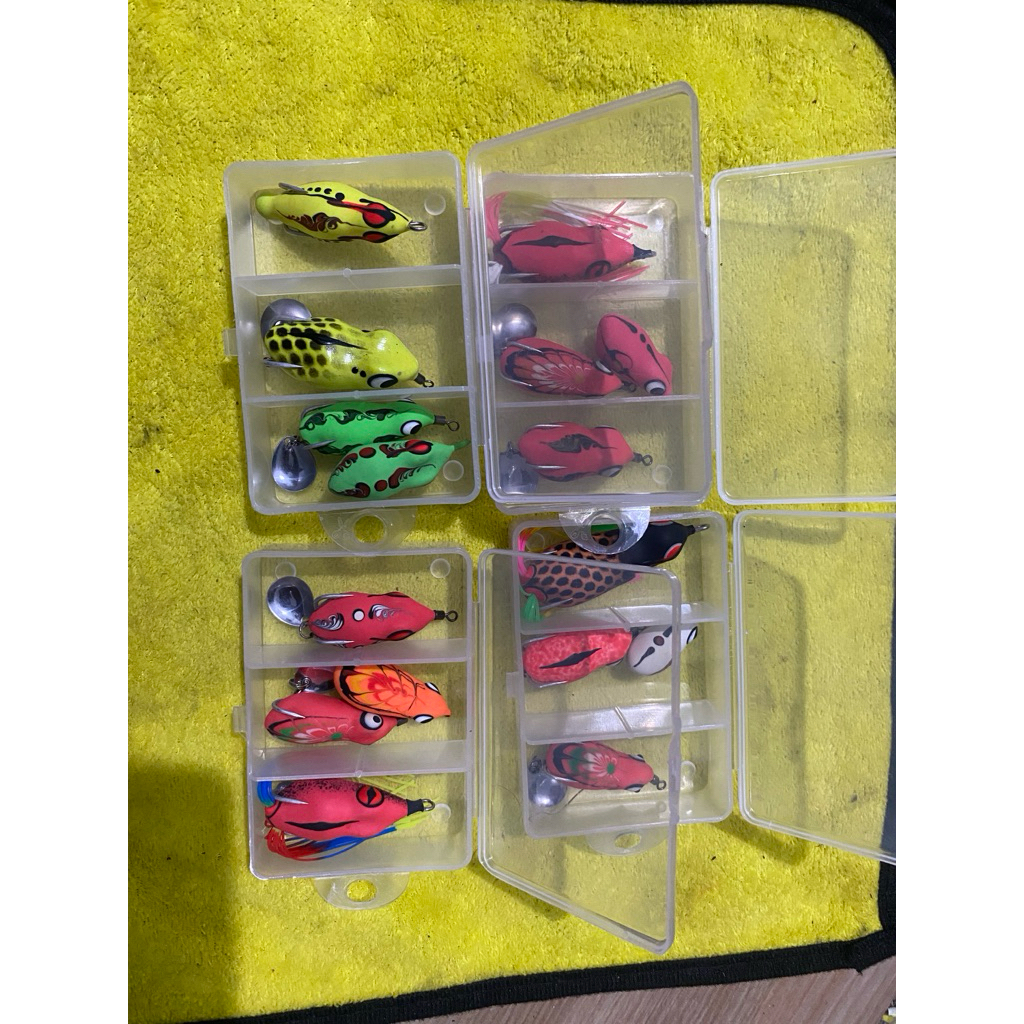 paket soft frog + box KW lure