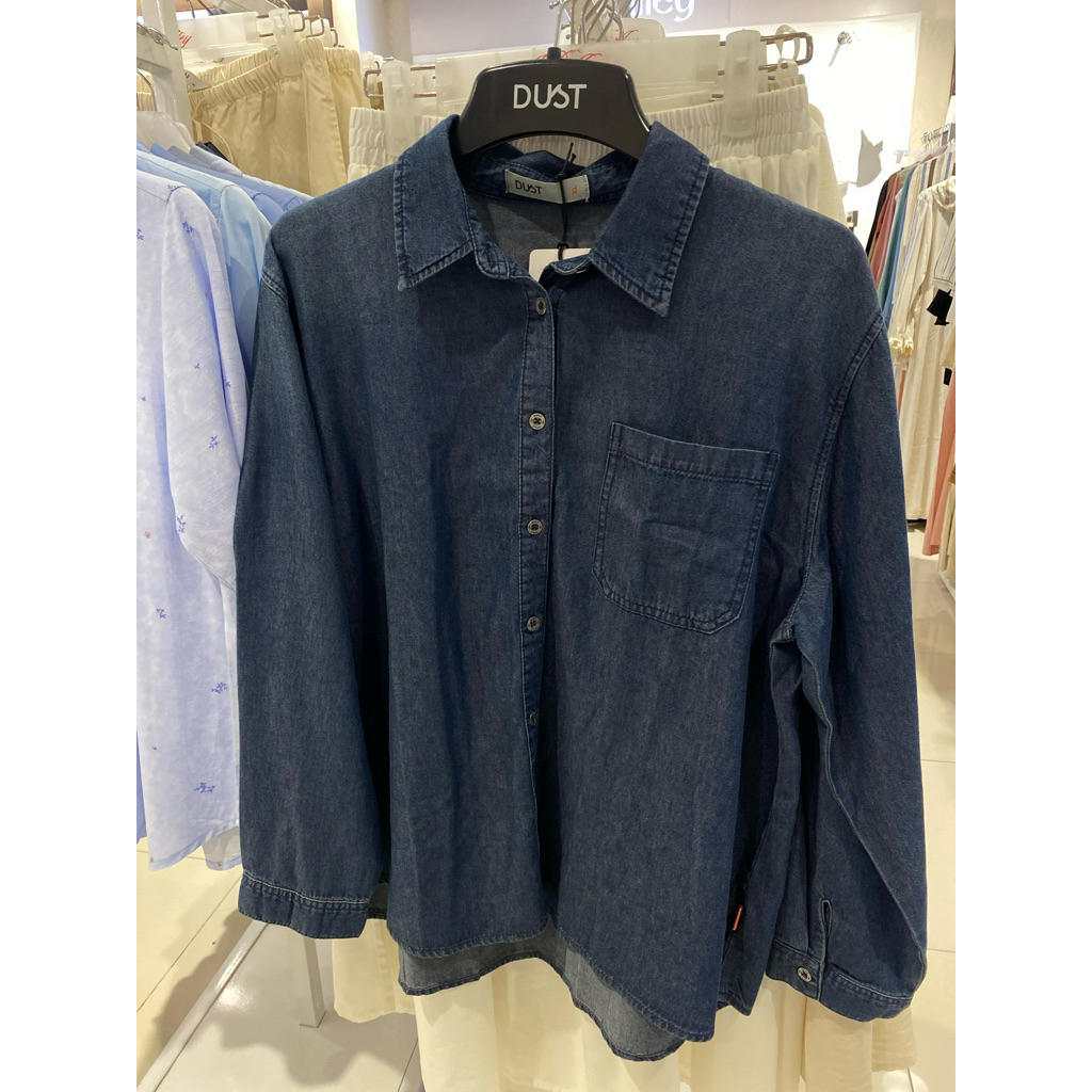 KEMEJA DENIM DUST BRAND MATAHARI ORIGINAL