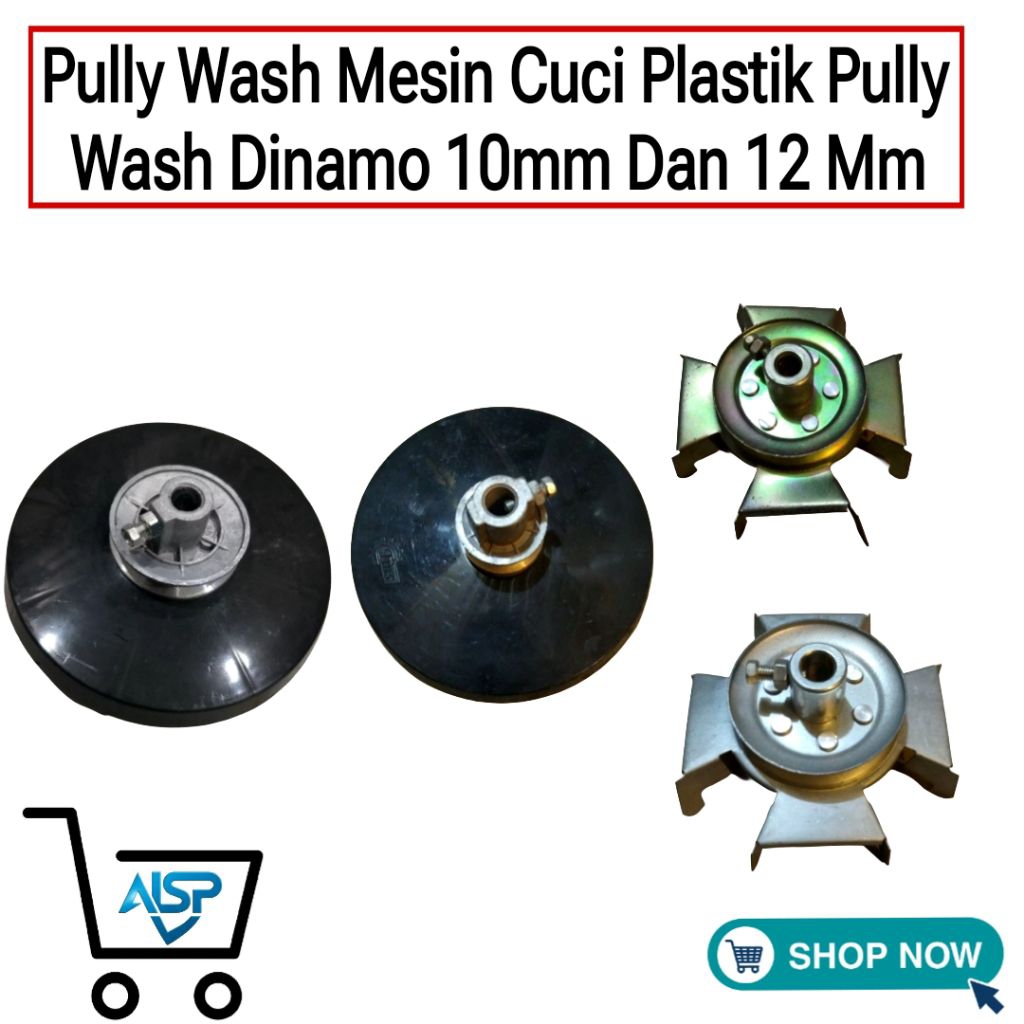 Pully Wash Mesin Cuci Plastik – Pully Wash Dinamo 10mm dan 12mm