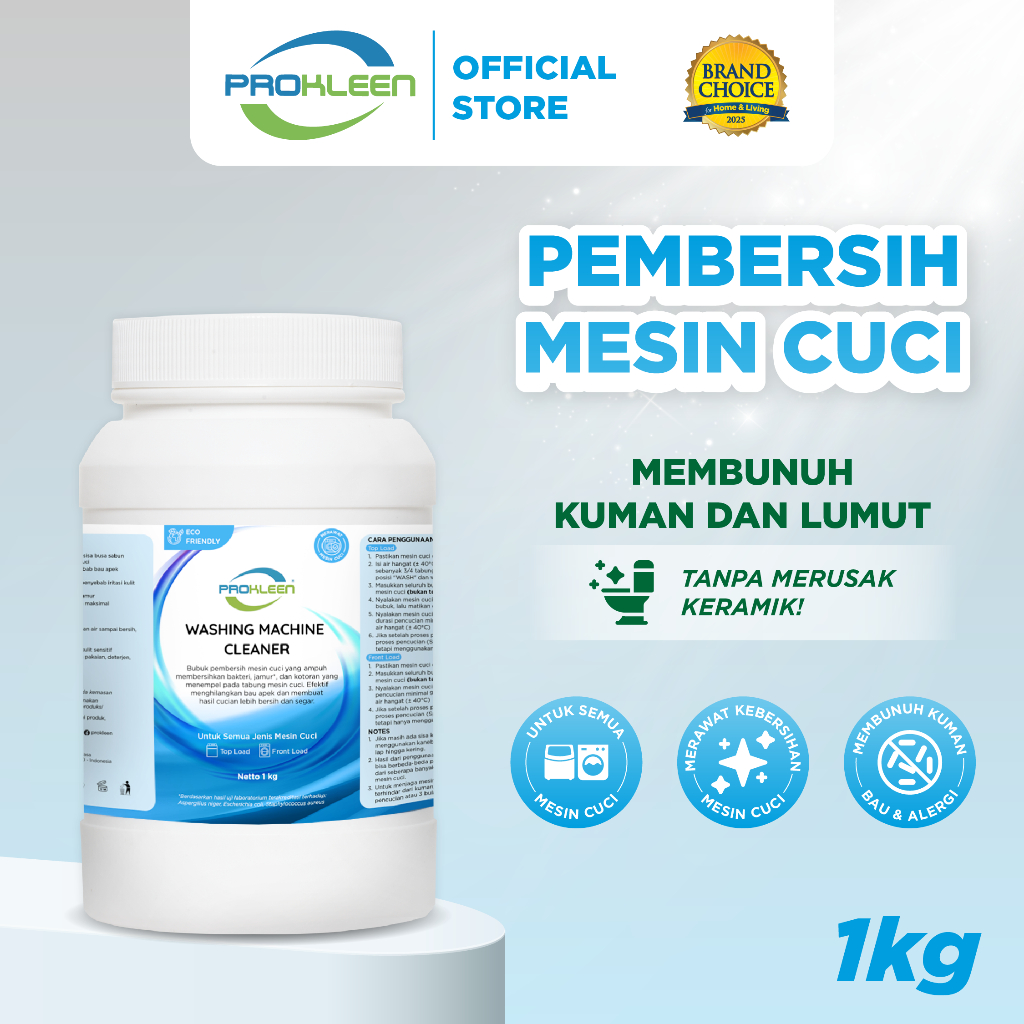 [PROMO] PROKLEEN Pembersih Mesin Cuci Washing Machine Cleaner Premium 1Kg
