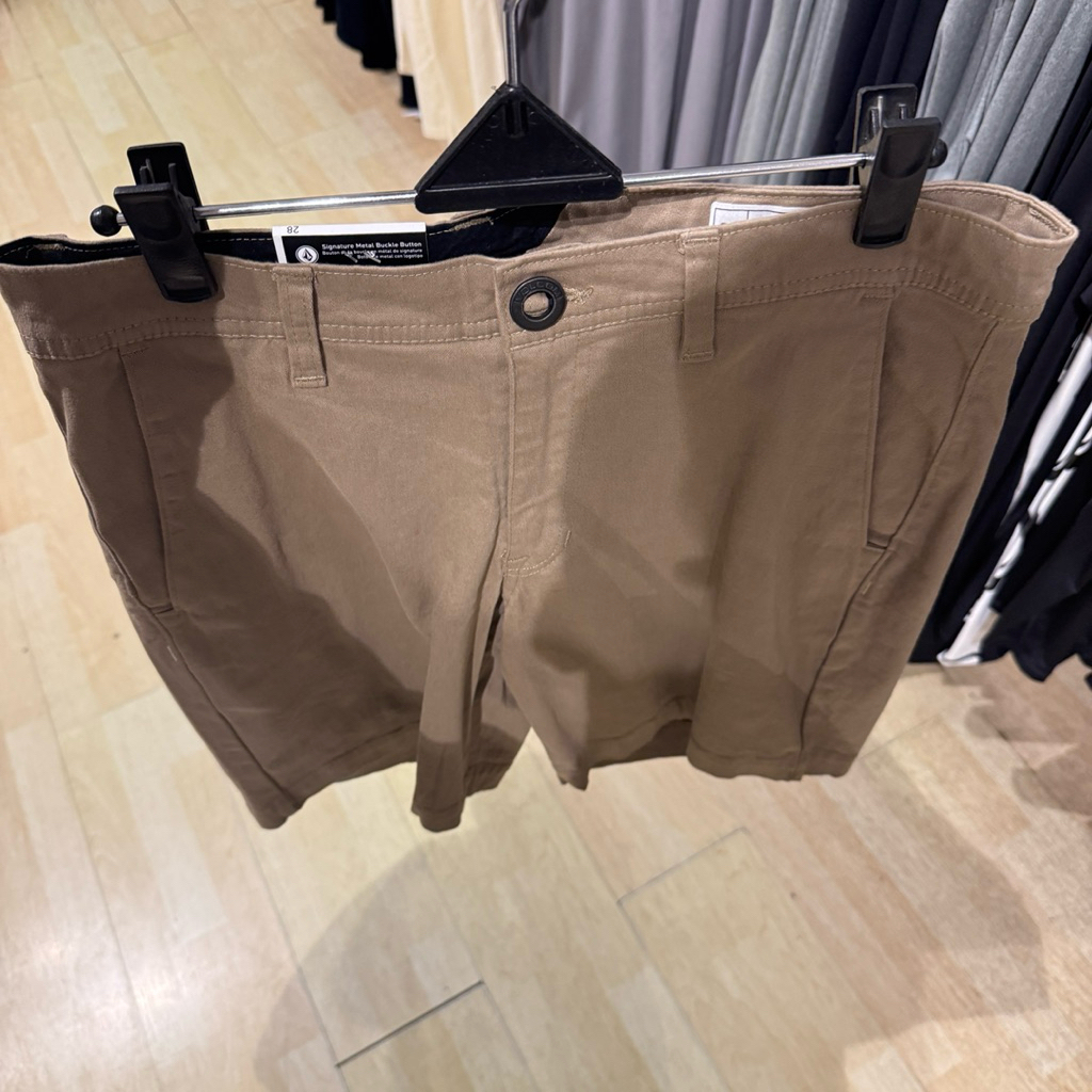 celana pendek pria volcom original cino 2 modern 19 stretch shorts khaki