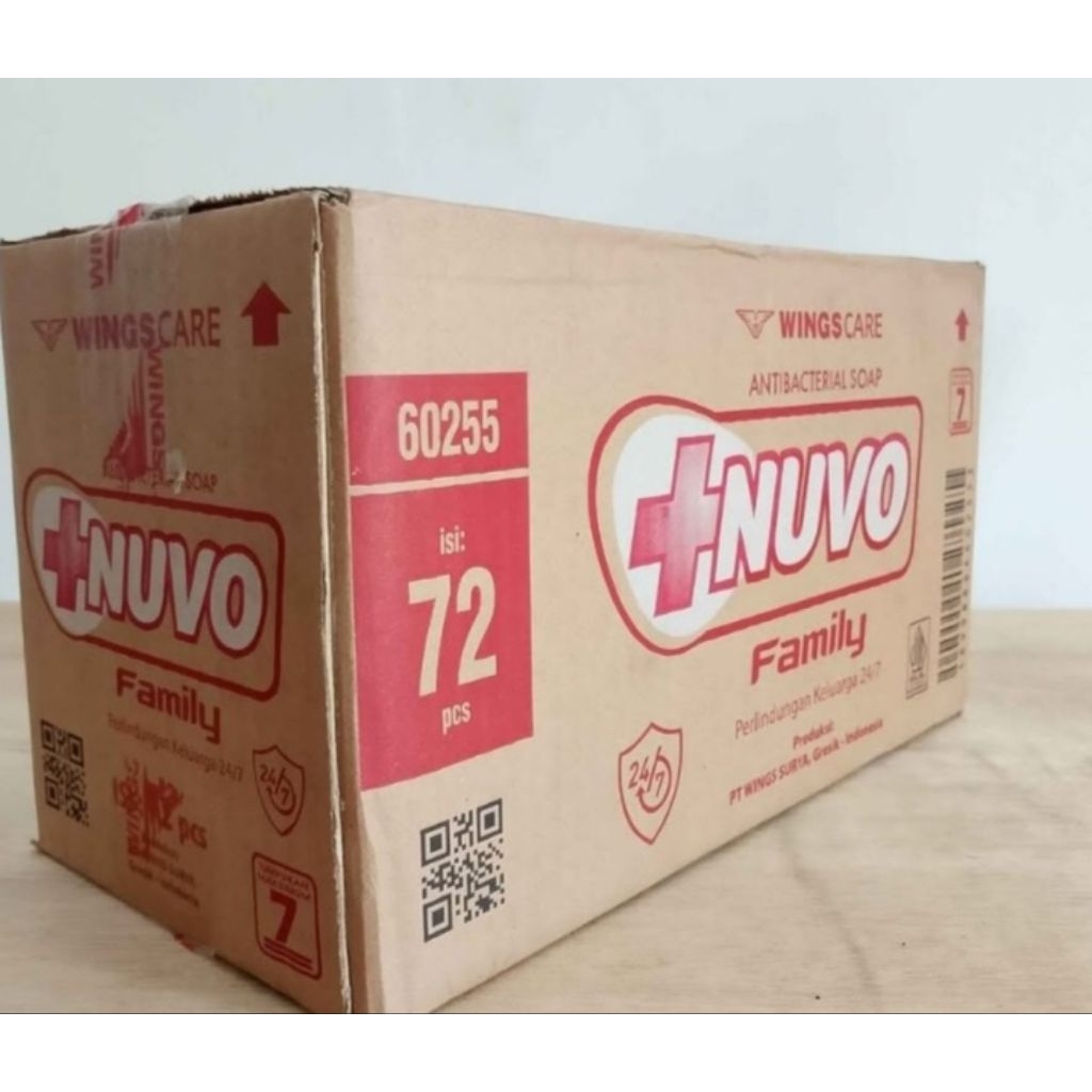 1Dus isi 72Pcs Sabun NUVO Sabun Mandi Antibacterial