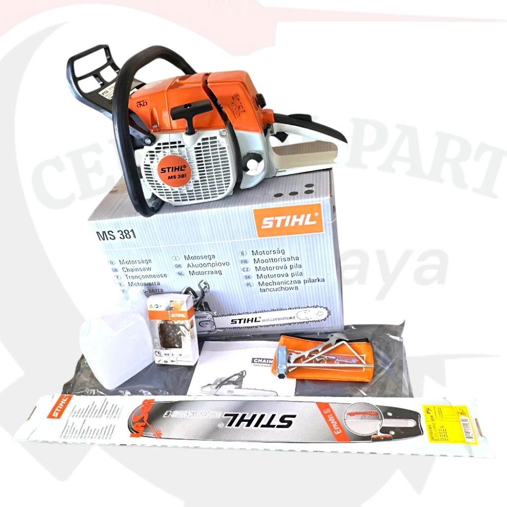 MESIN CHAINSAW STIHL MS 381 BAR 25 INCH / MESIN POTONG KAYU 25 INCH STIHL