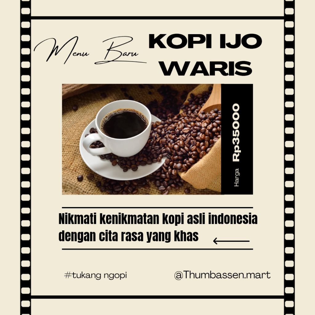 kopi ijo waris sachet,kopi ijo tulungagung,kopi ijo kecil,kopi khas tulungagung isi 20pcs