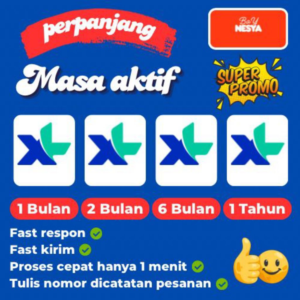 READY [MASA AKTIF XL] 1TAHUN