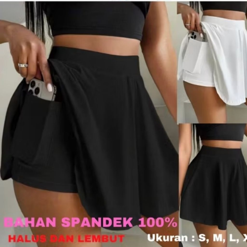 Rok padel fashion wanita rok tenis padel kekinian