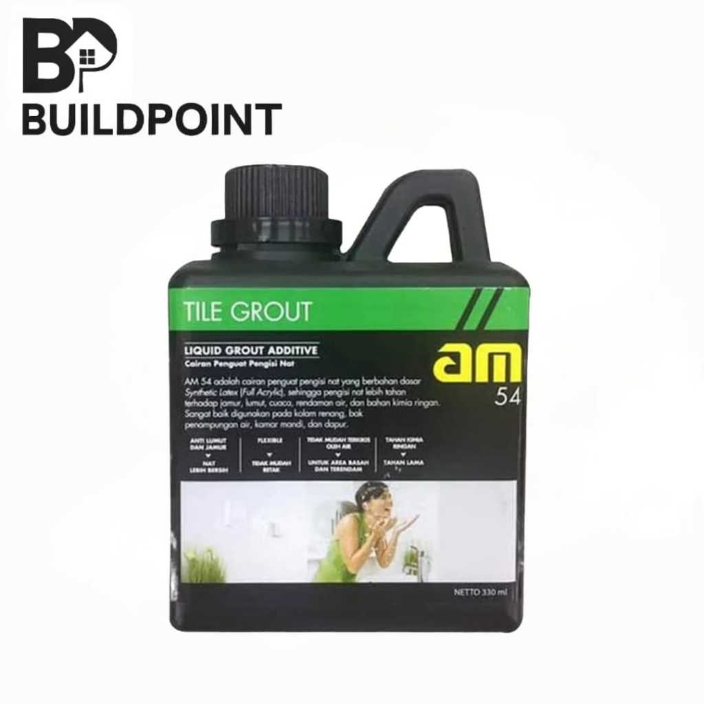 AM 54 Tile Grout Liquid Additive 330ml | Cairan Penguat Pengisi Nat Keramik & Batu Alam Calron Synth