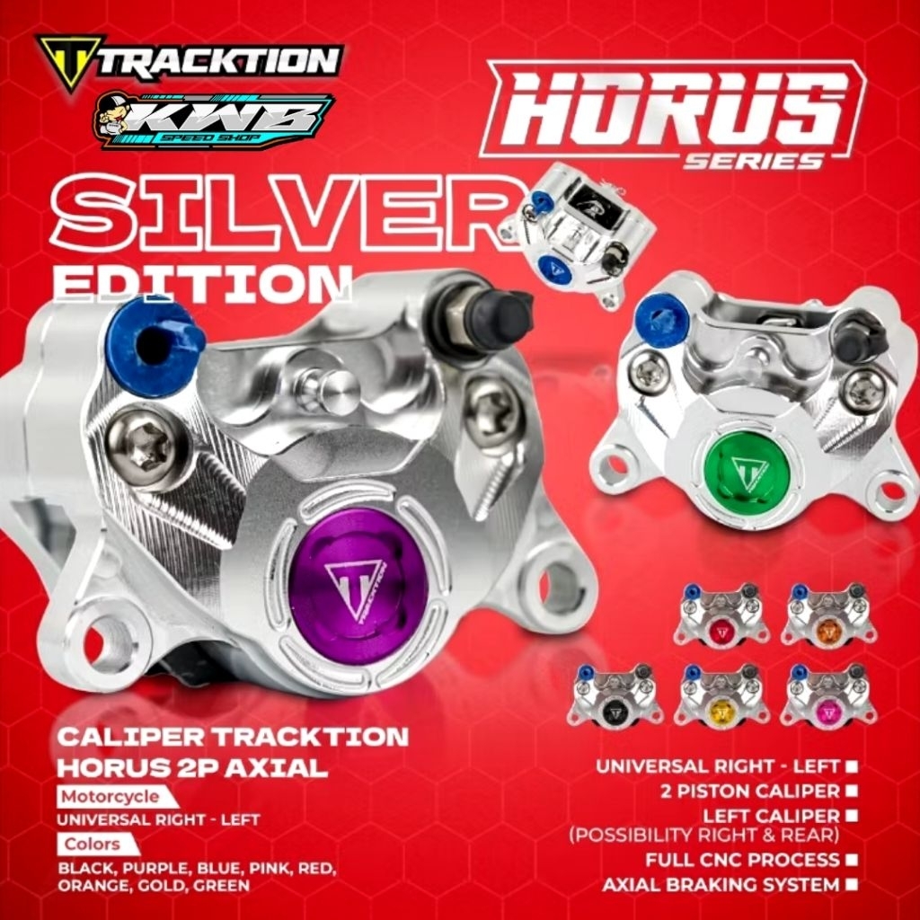 Kaliper Tracktion Horus 2P Axial Billet Full Cnc Almunium Original Tracktion