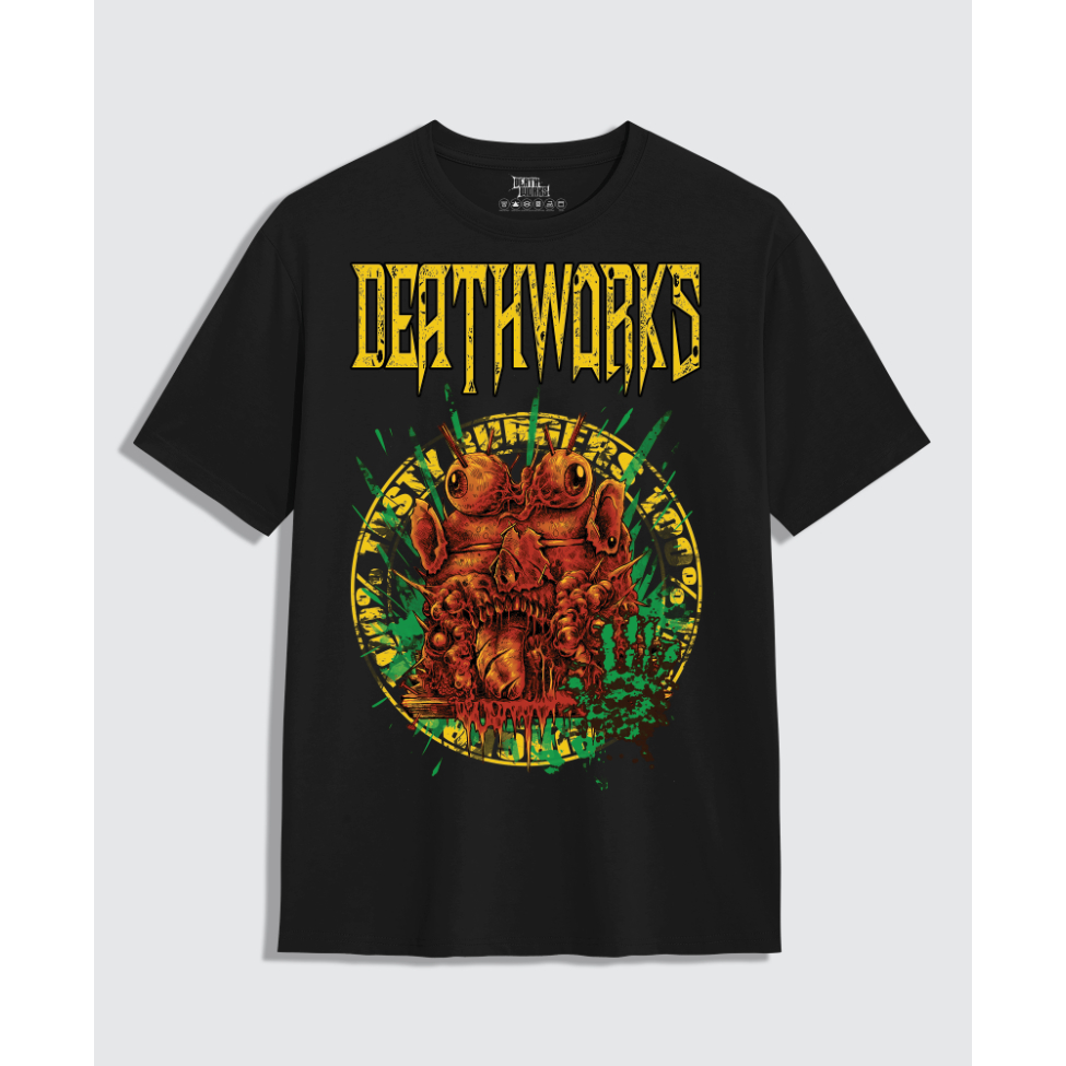 Death Works - Kaos Metal Cotton Combed 24s Premium Kaos Distro - Plague Spawn