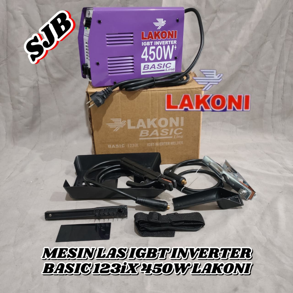 MESIN LAS IGBT INVERTER BASIC 123iX 450W LAKONI