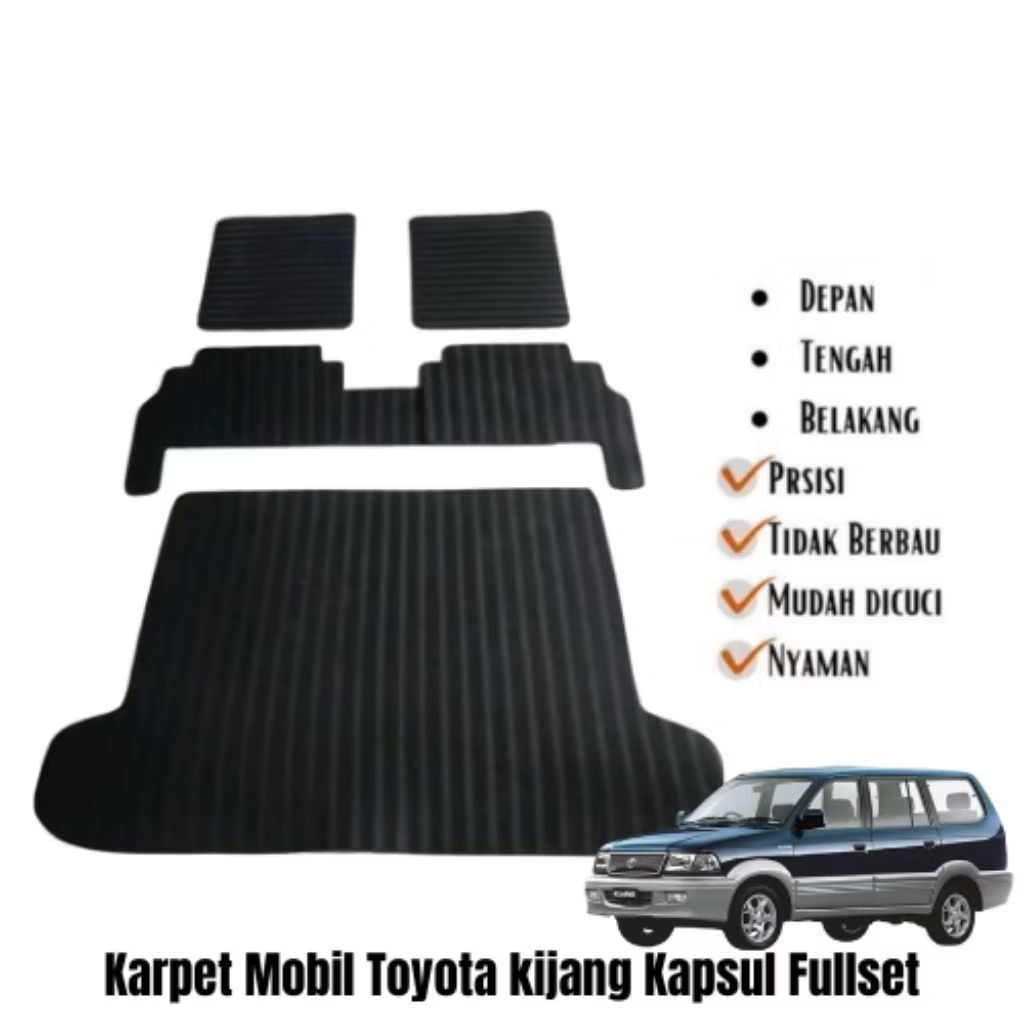 karpet matras alas kaki mobil kijang kapsul FULL SETT