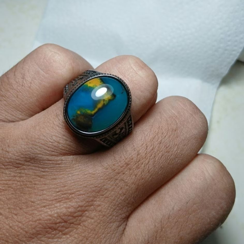 cincin bacan kembang kristal natural
