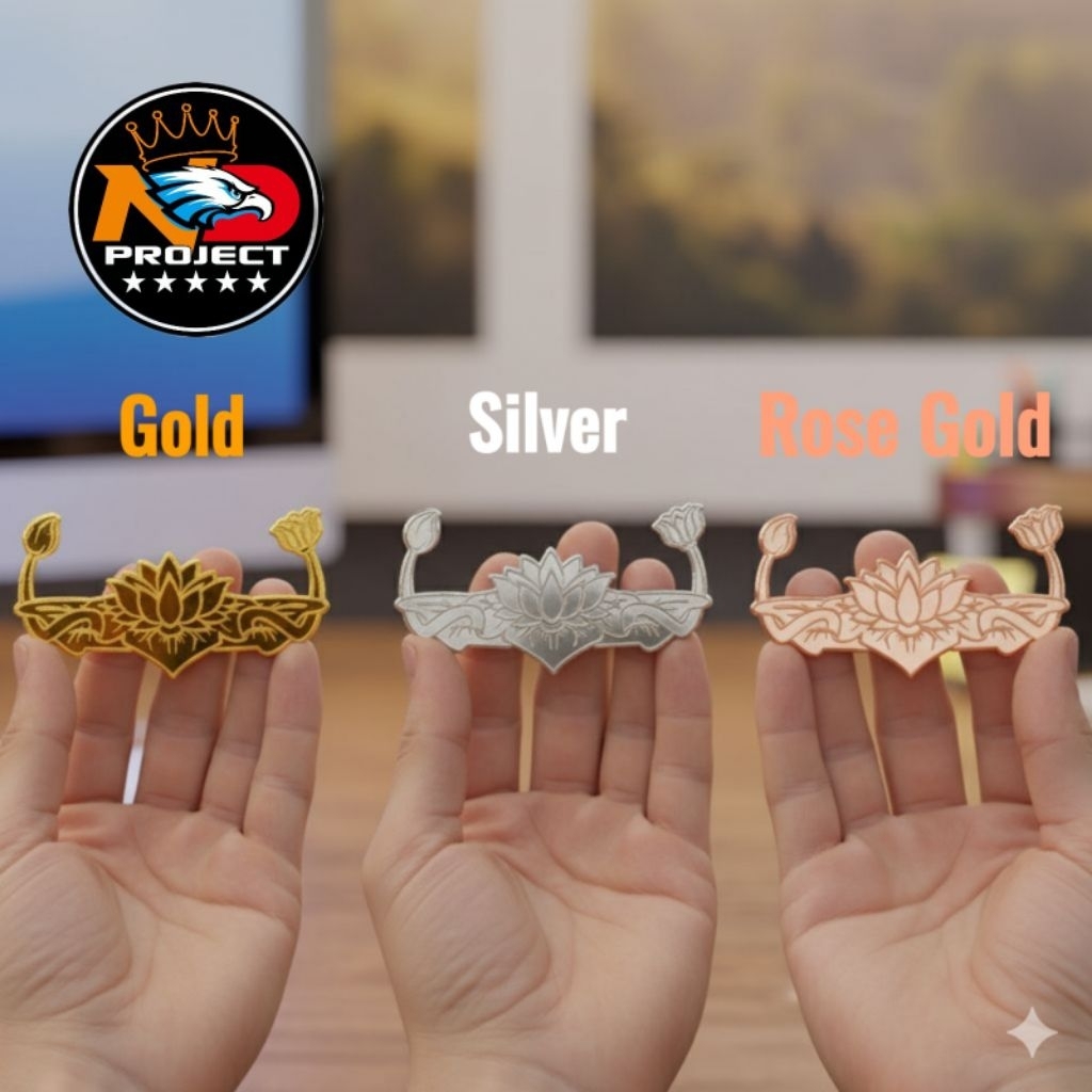 Lambang teratai bahan akrilik, logo PSHT SH teratai