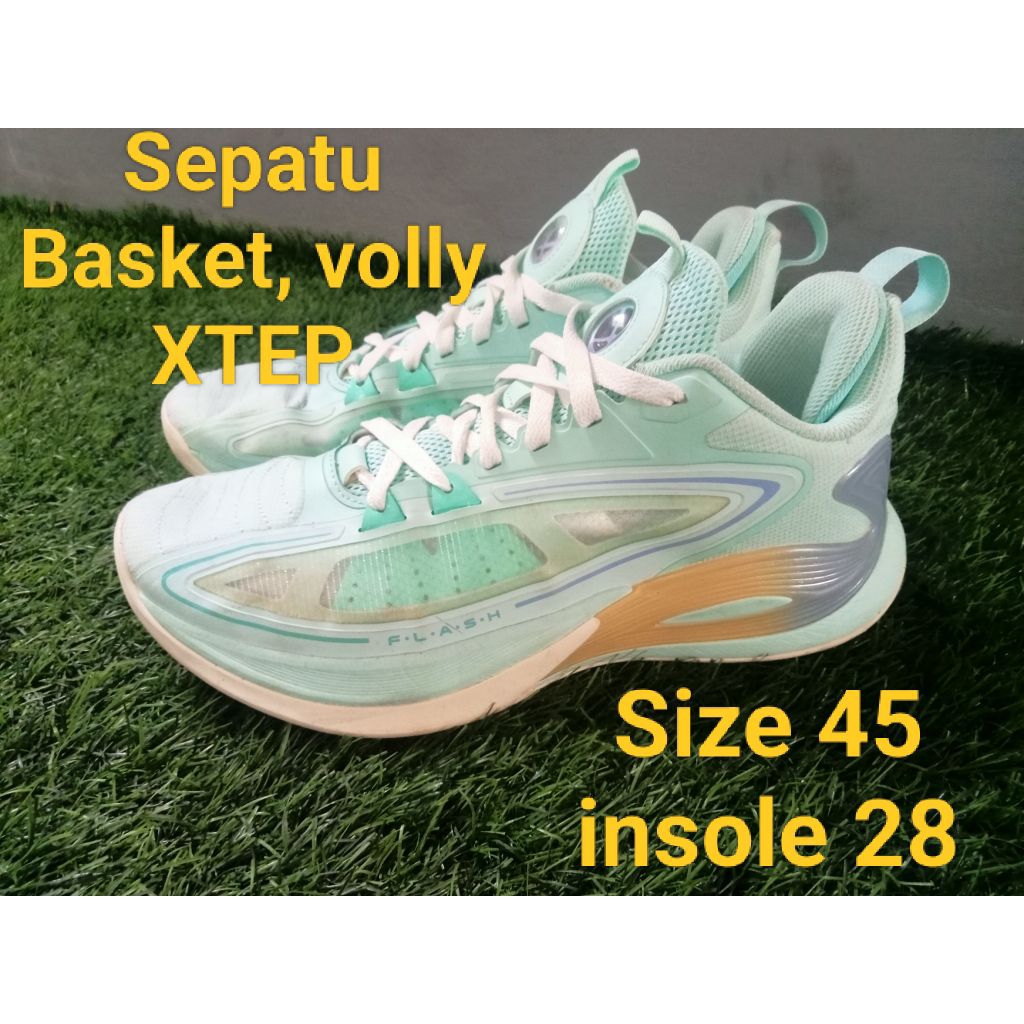 Sepatu Basket XTEP made in China Size 45 insole 28
