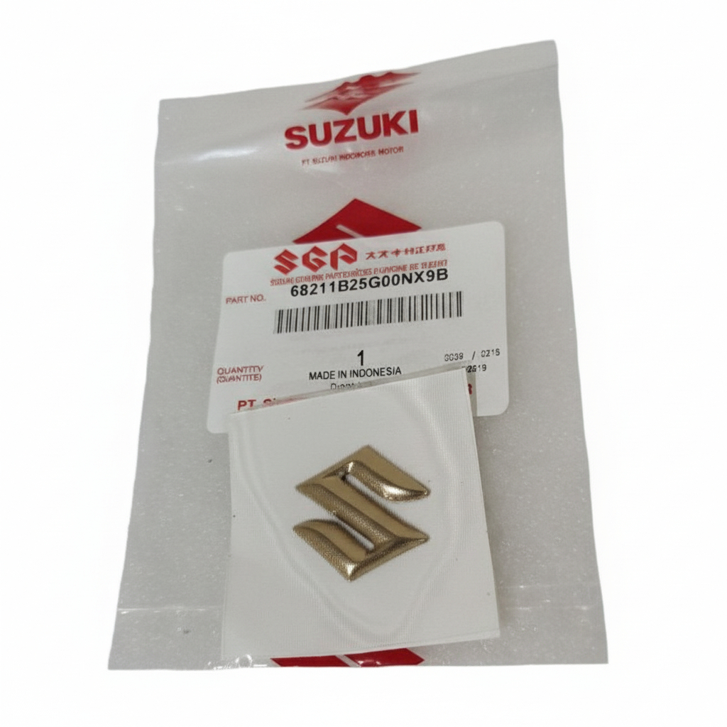 COD Emblem Logo Suzuki Motor Suzuki Satria Fu Skywave Original 68211B25G00NX9B ASLI - RPMSEMARANG