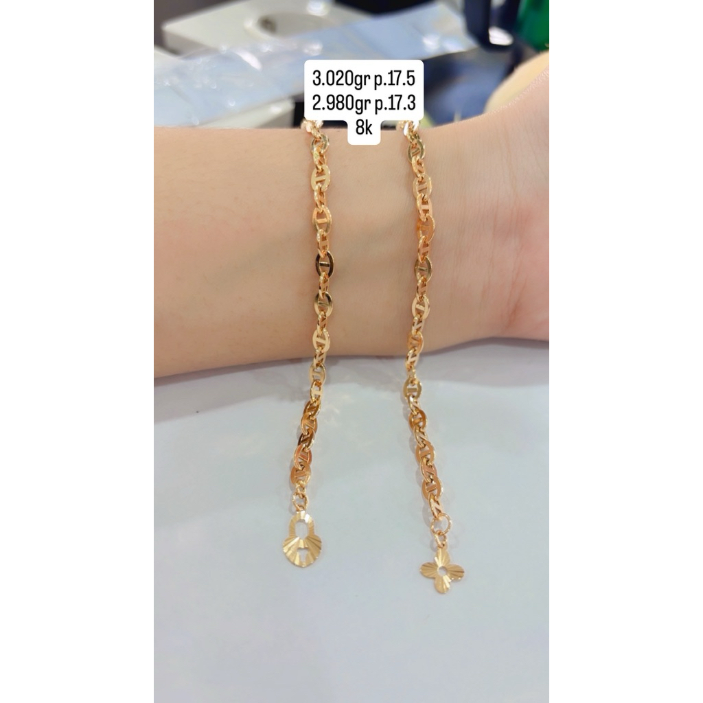 gelang emas kadar 375%