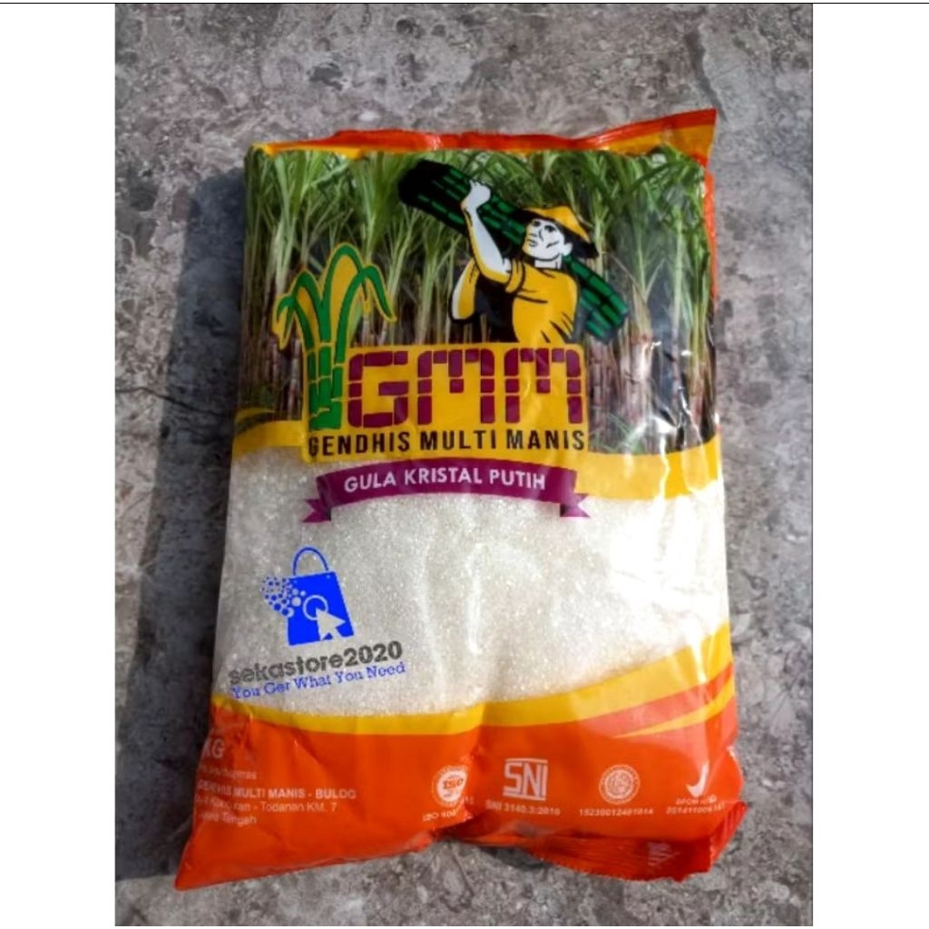 PREMIUM Gula Pasir 1Kg | Rose Brand Laris Manis | GMM Gendhis Manis