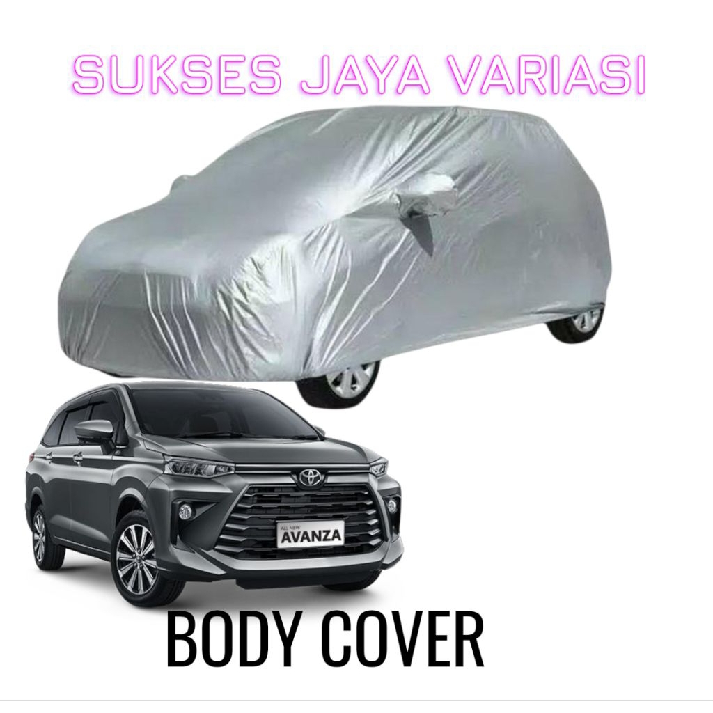BODY COVER MOBIL/ SELIMUT MOBIL AVANZA,XENIA,VELOZ 2022 WARNA SILVER