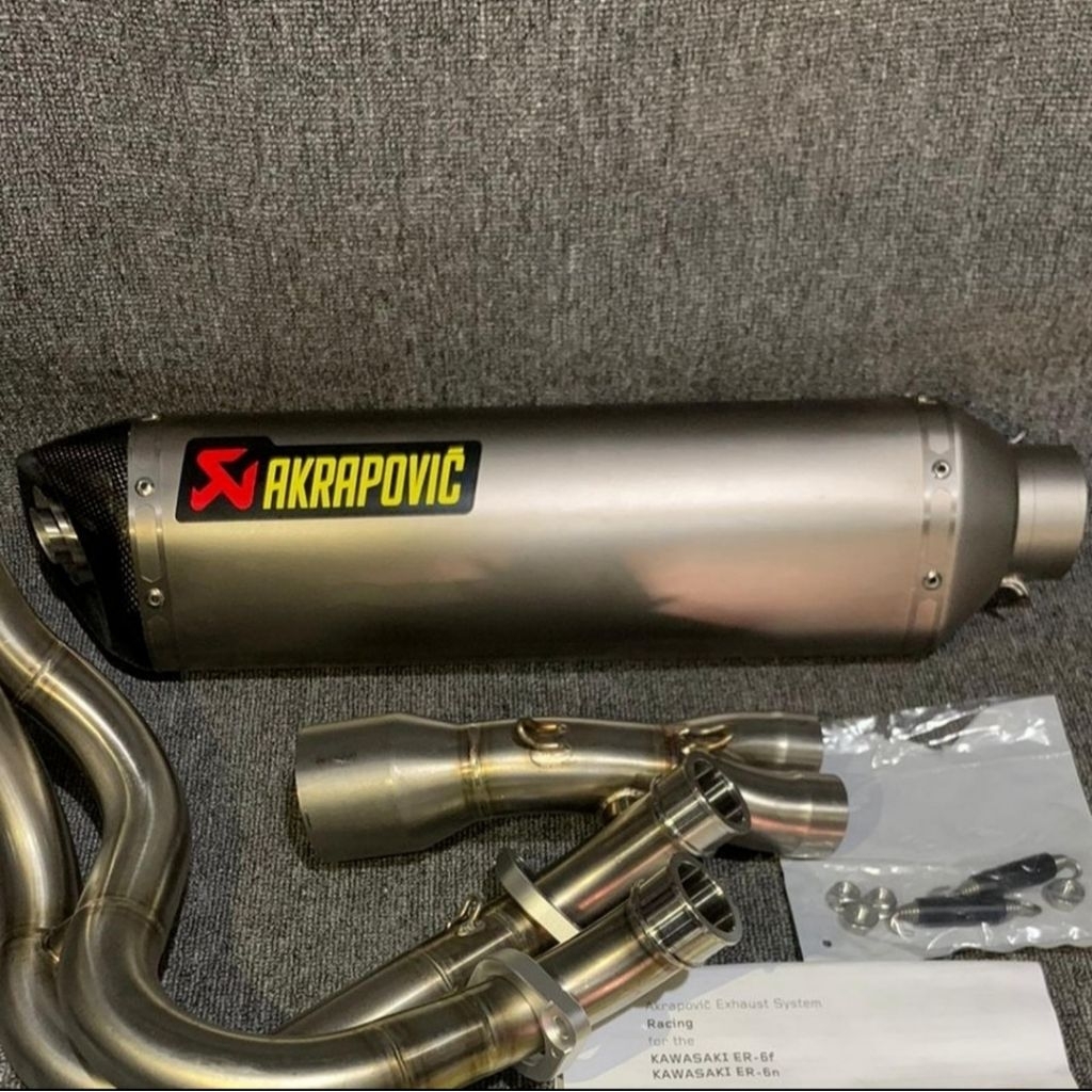 KNALPOT FULLSYSTEM AKRAPOVIC KAWASAKI ER6N ER-6 S-K6R7-HT ORIGINAL SLOVENIA