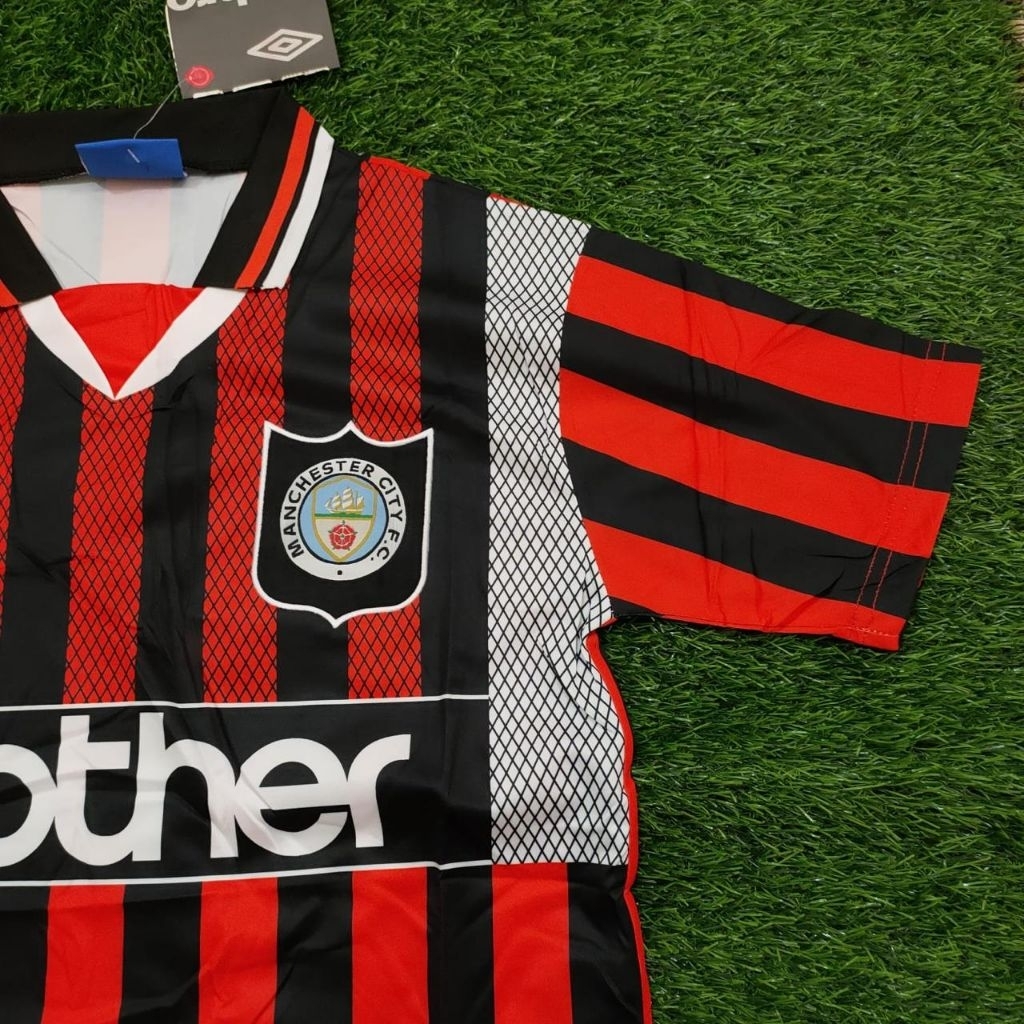 JERSEY BOLA RETRO MANCHESTER CITY AWAY 1994 1995 1996