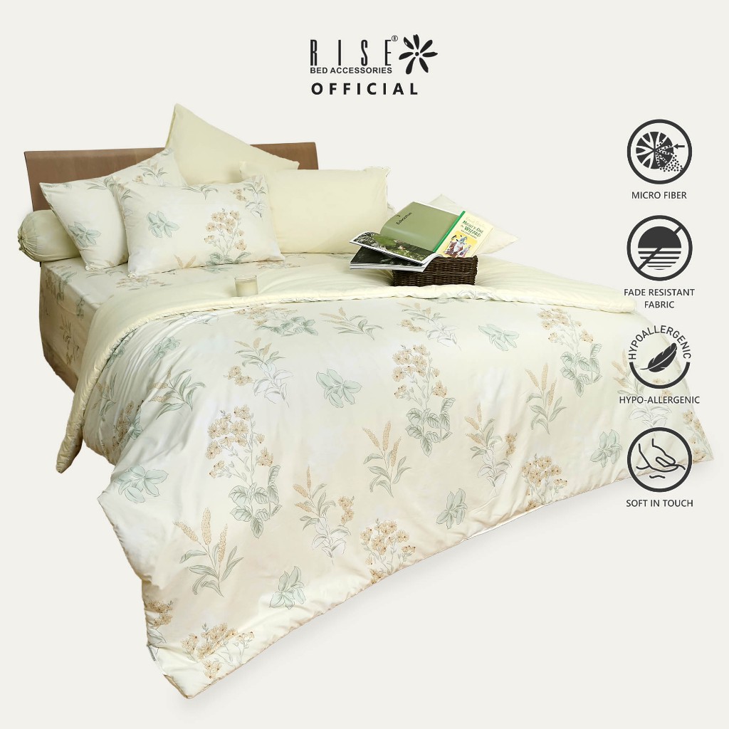 Rise Finezza Sprei Set Bedcover  Motif Yellow Celia 300TC