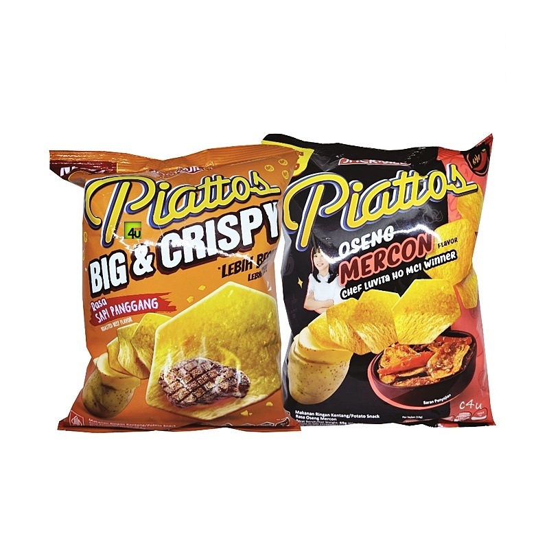 PIATTOS - Keripik Kentang Olahan - 68 gr BESAR
