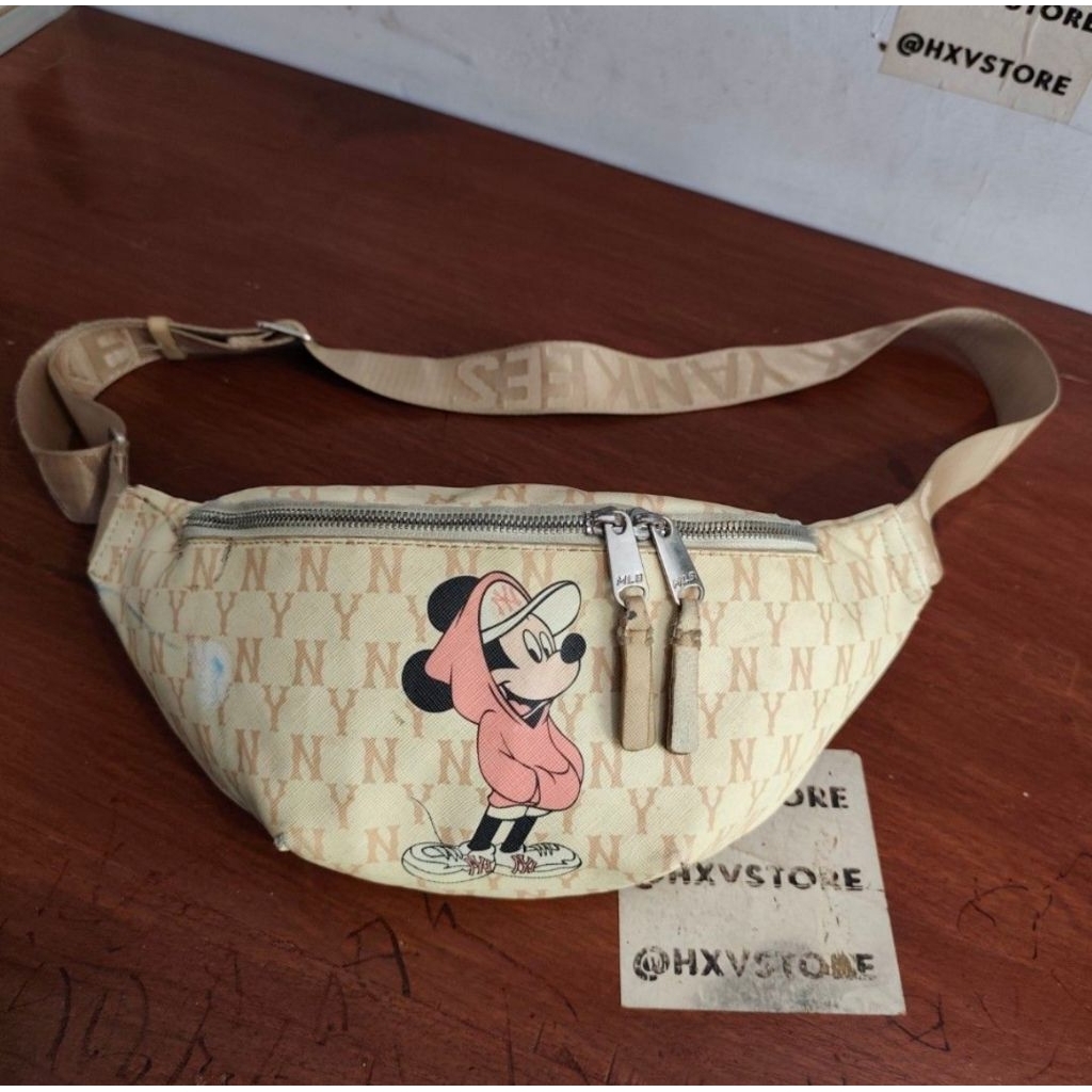 MLB x Disnep Waist bag / WB anak MLB x Disnep kulit