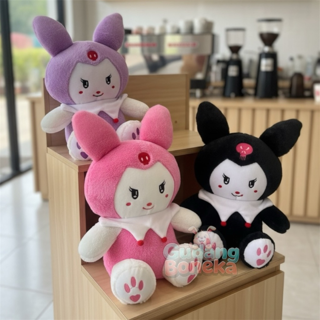 Boneka Kuromi 50 Cm / Boneka Sanrio Kuromi