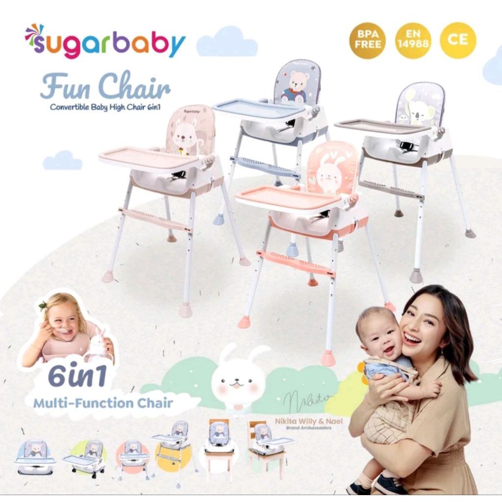 BABY FUN CHAIR SUGAR BABY Meja Makan Bayi