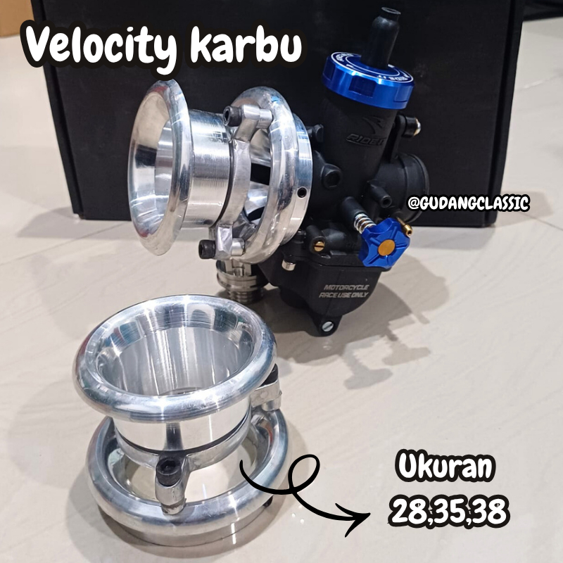 VELOCITY CORONG KARBU TINGKAT PE PWK 28 30 35 38 VELOSITY 2 STAGE CORONG DONAT TUMPUK DOUBLE STEP AL